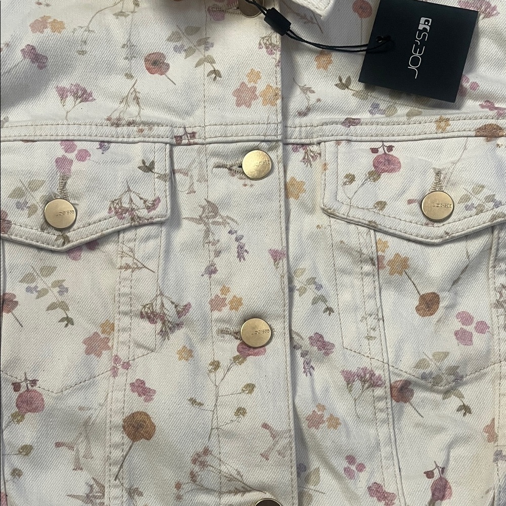 Joe's The Boyfriend Floral Denim Jacket - Picture 7 of 14